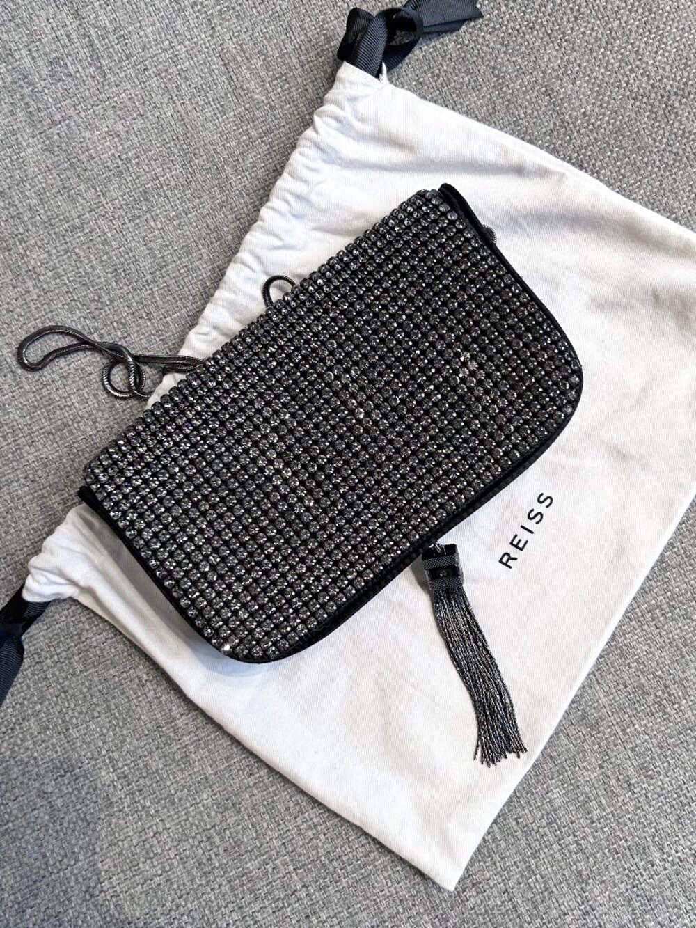 Reiss Vienna Embellished Clutch Bag